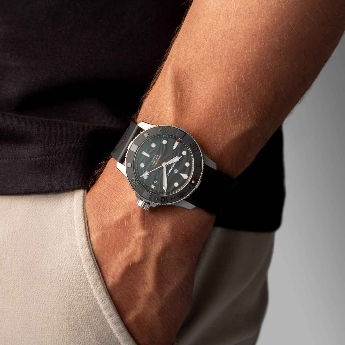 Bremont Watches | Mens | Supermarine Supermarine 500m SM43-DT-SS-BK-R-S