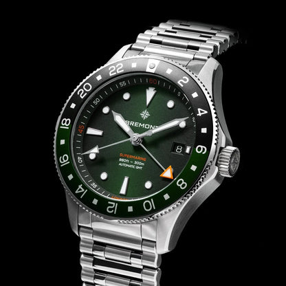 Bremont Watches | Mens | Supermarine Supermarine 300M GMT, 'Tundra' Green SM40-GMT-SS-GNBK-B