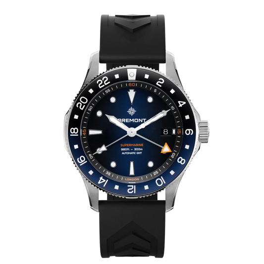 Bremont Watches | Mens | Supermarine Supermarine 300M GMT, 'Glacier' Blue SM40-GMT-SS-BLBK-R-S