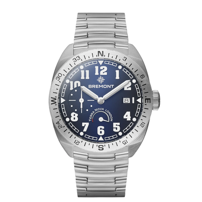Bremont Watches | Mens | Terra Nova Terra Nova 40.5 Turning Bezel Power Reserve TN40-PWR-SS-BL-B