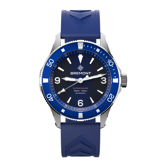 Bremont Watches | Mens | Supermarine Supermarine 300M SM40-ND-SS-BL-R-S