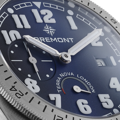 Bremont Watches | Mens | Terra Nova Terra Nova 40.5 Turning Bezel Power Reserve TN40-PWR-SS-BL-L-S