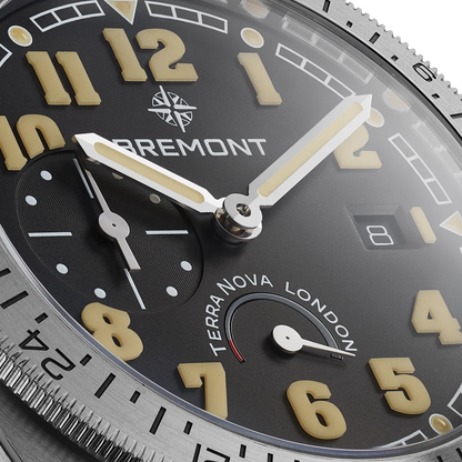 Bremont Watches | Mens | Terra Nova Terra Nova 40.5 Turning Bezel Power Reserve TN40-PWR-SS-BK-B