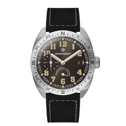Bremont Watches | Mens | Terra Nova Terra Nova 40.5 Turning Bezel Power Reserve TN40-PWR-SS-BK-L-S