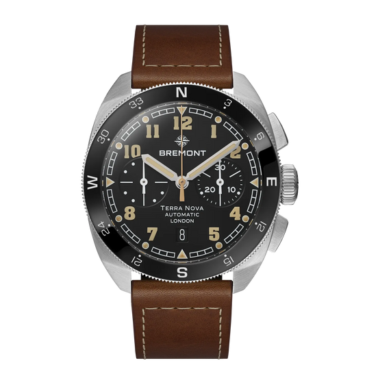 Bremont Watches | Mens | Terra Nova Terra Nova 42.5 Chronograph TN42-CHR-SS-BK-L-S