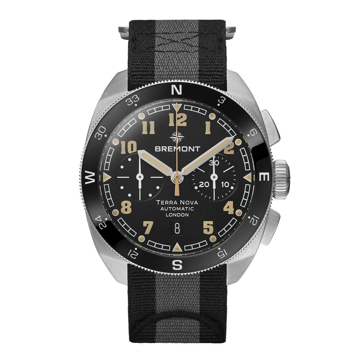 Bremont Watches | Mens | Terra Nova Terra Nova 42.5 Chronograph TN42-CHR-SS-BK-N-S