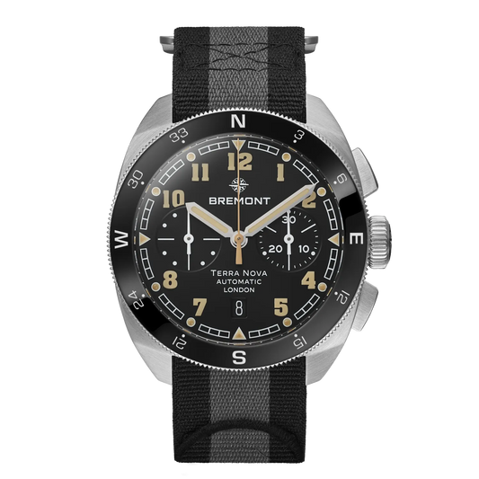 Bremont Watches | Mens | Terra Nova Terra Nova 42.5 Chronograph TN42-CHR-SS-BK-N-S