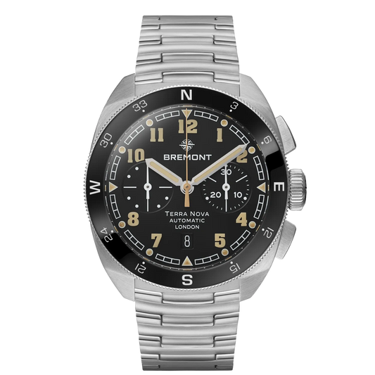 Bremont Watches | Mens | Terra Nova Terra Nova 42.5 Chronograph TN42-CHR-SS-BK-B