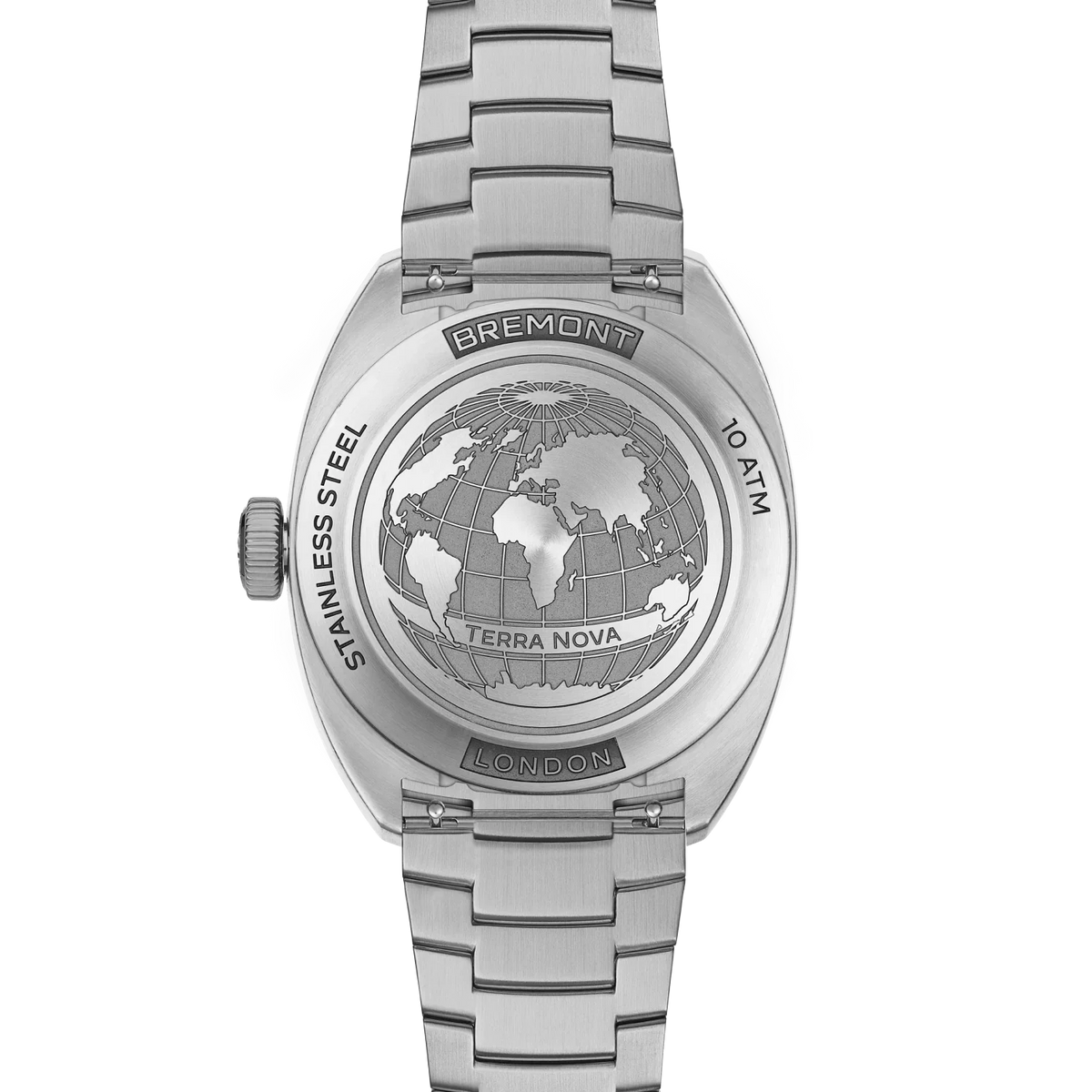 Bremont Watches | Mens | Terra Nova Terra Nova 40.5mm Jumping Hour Burgundy Bracelet TN40-JH-SS-BG-B