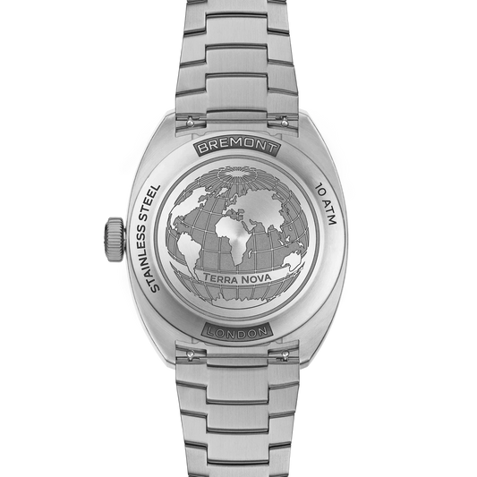 Bremont Watches | Mens | Terra Nova Terra Nova 40.5mm Jumping Hour Burgundy Bracelet TN40-JH-SS-BG-B