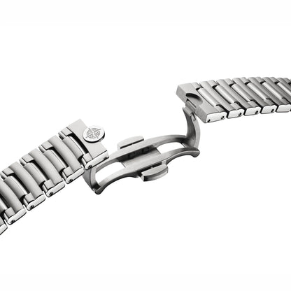 Bremont Watches | Mens | Terra Nova Terra Nova 40.5mm Jumping Hour Burgundy Bracelet TN40-JH-SS-BG-B