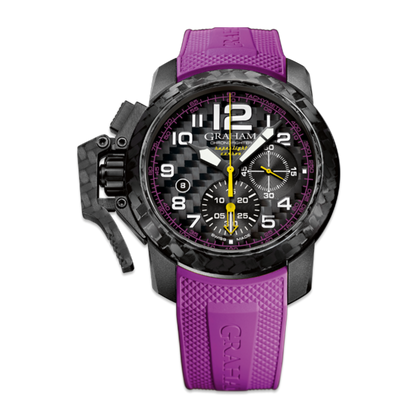 Graham CHRONOFIGHTER SUPERLIGHT CARBON - PURPLE AND BLACK 2CCBK.V01A