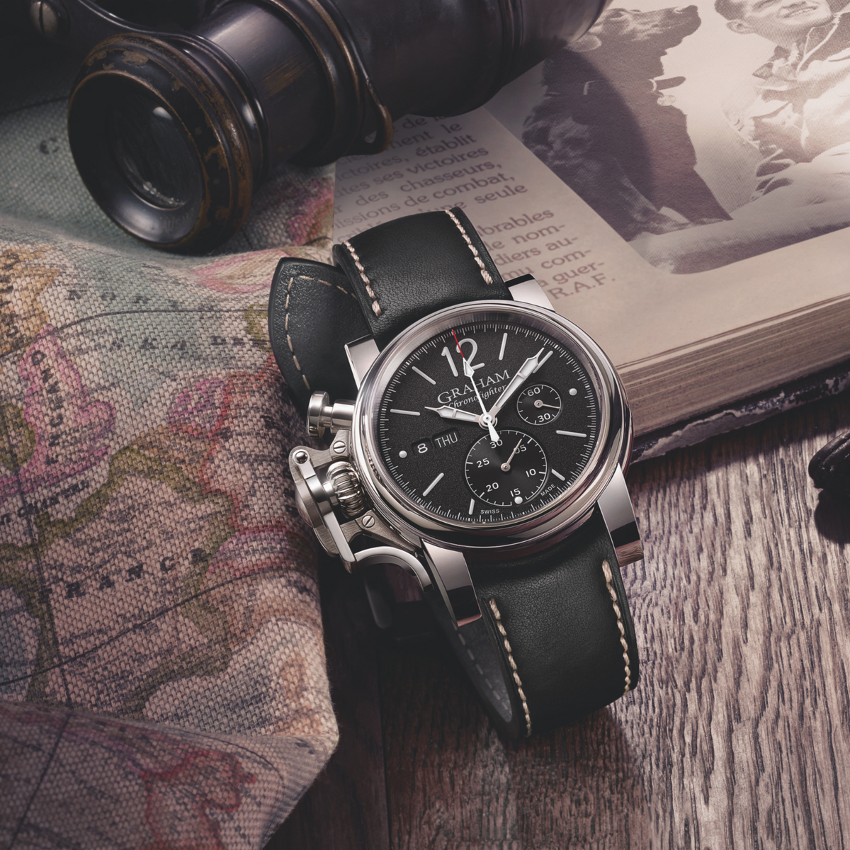 Graham CHRONOFIGHTER VINTAGE (BLACK) 2CVAS.B02A