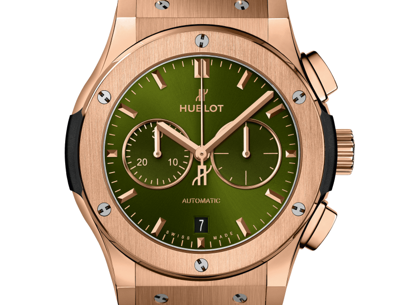 Hublot Classic Fusion Chronograph King Gold Green 42 mm 541.OX.8980.RX