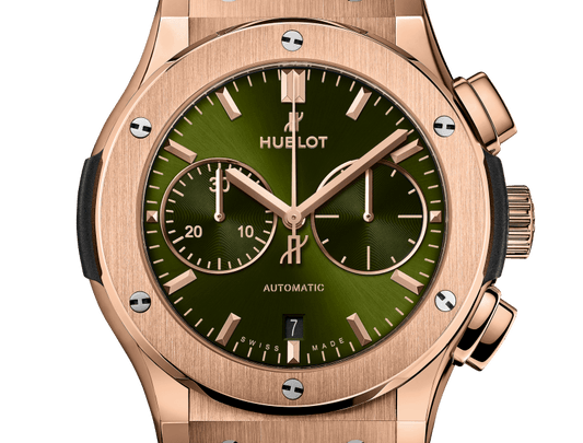 Hublot Classic Fusion Chronograph King Gold Green 45 mm 521.OX.8980.RX