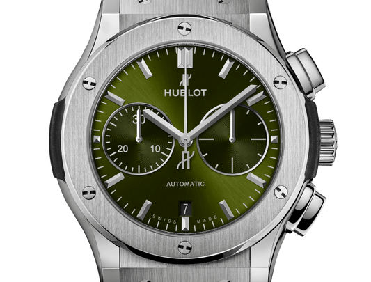 Hublot Classic Fusion Chronograph Titanium Green 45 mm 521.NX.8970.RX