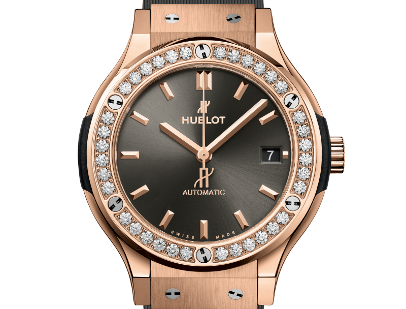 Hublot Classic Fusion Racing Grey King Gold Diamonds 38 mm 565.OX.7081.RX.1204