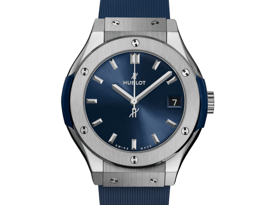 Hublot Classic Fusion Titanium Blue 33 mm 581.NX.7170.RX