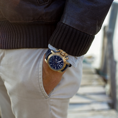 Graham CHRONOFIGHTER VINTAGE BRONZE & BLUE 2CVAK.U01A