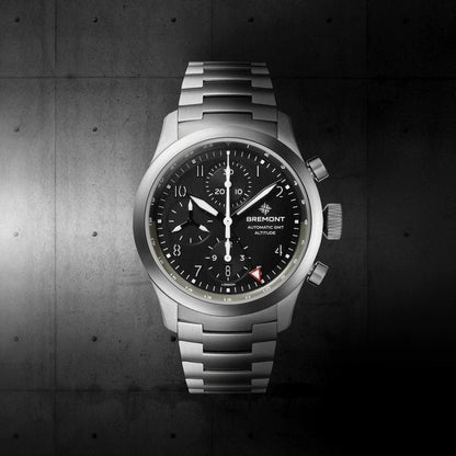 Bremont Watches | Mens | Altitude Altitude Chronograph GMT ALT42-CHR-G-SS-BK-B