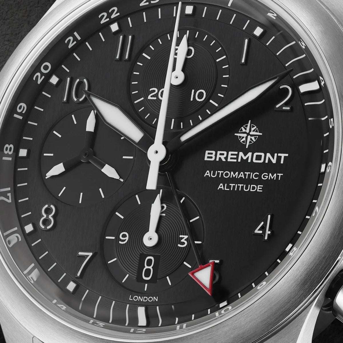 Bremont Watches | Mens | Altitude Altitude Chronograph GMT ALT42-CHR-G-SS-BK-B