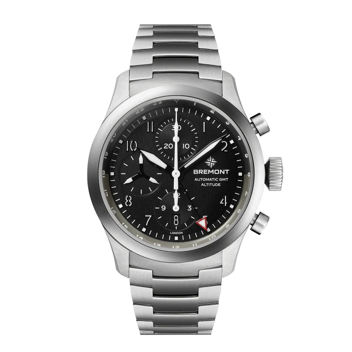 Bremont Watches | Mens | Altitude Altitude Chronograph GMT ALT42-CHR-G-SS-BK-B