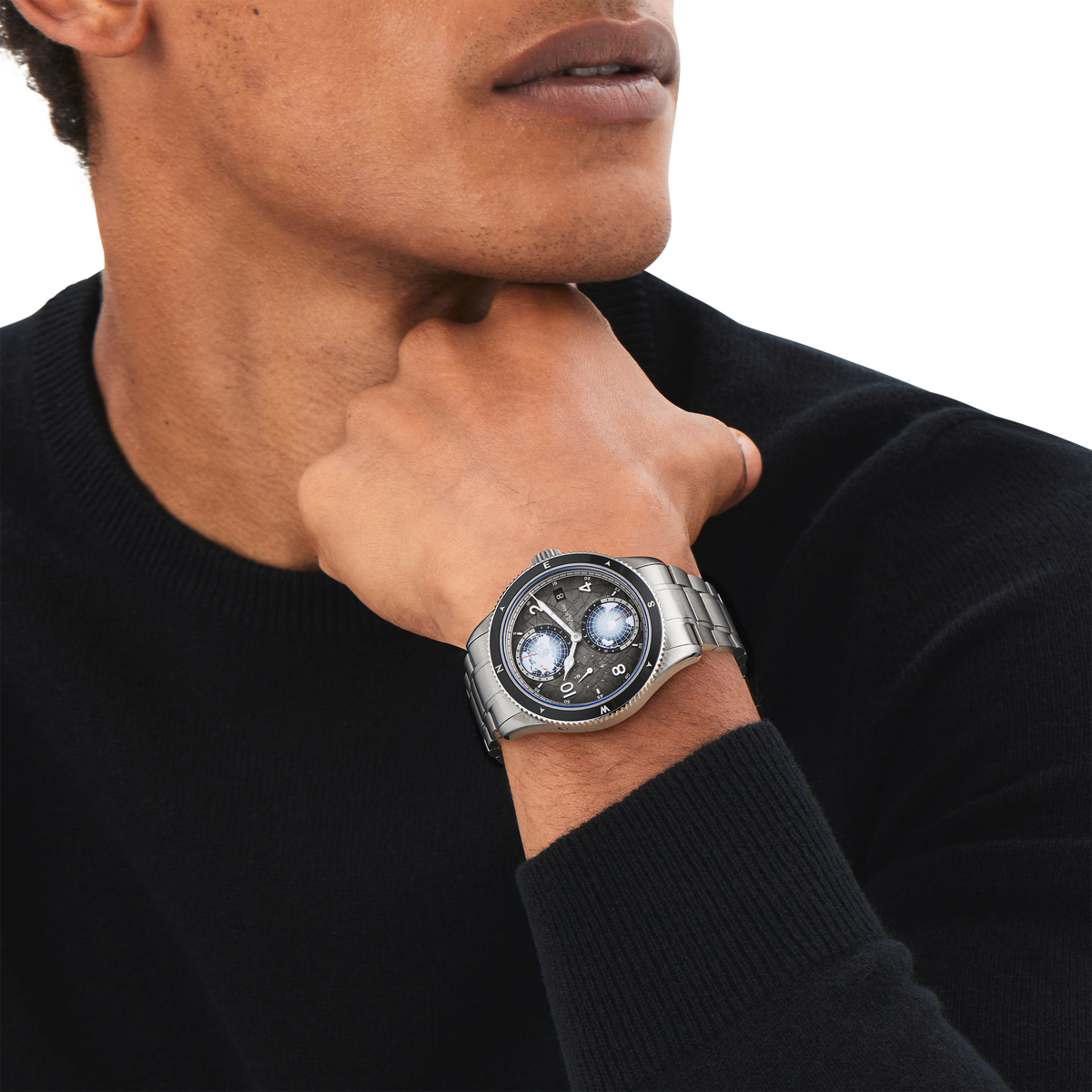 Montblanc 1858 Geosphere 0 Oxygen The 8000 - TITANIUM, STEEL, CERAMIC - Gray - Montblanc® US MB130982