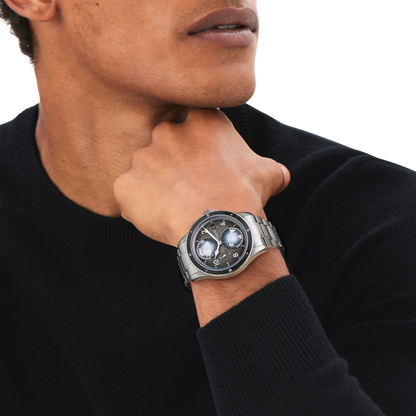Montblanc 1858 Geosphere 0 Oxygen The 8000 - TITANIUM, STEEL, CERAMIC - Gray - Montblanc® US MB130982