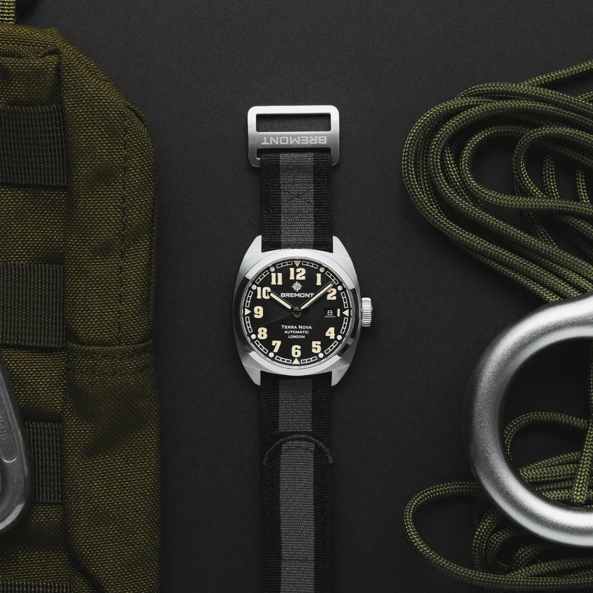 Bremont Watches | Mens | Terra Nova Terra Nova 40.5 Date TN40-DT-SS-BK-N-S