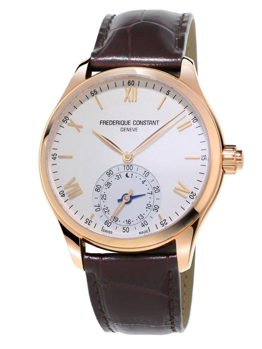 Frederique Constant Horological Smart Watch Men's Watch Rose Gold Plated On Strap FC-285V5B4