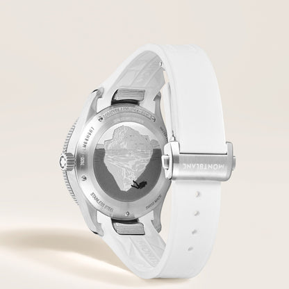 Montblanc Iced Sea Automatic Date 0 Oxygen - Steel - Ceramic - White - Montblanc® US MB134025