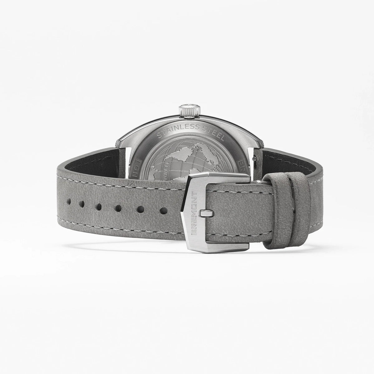 Bremont Watches | Mens | Terra Nova Terra Nova 35mm Jumping Hour Frosted Leather Strap TN35-JH-FS-CC-L-S