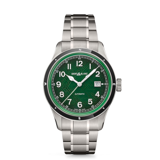 Montblanc 1858 Automatic Date 0 Oxygen - Steel - Ceramic - Green - Montblanc® US MB133269