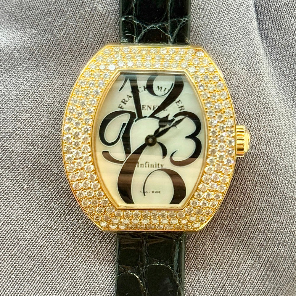 Franck Muller Infinity 3530 QZ A D3 – Rose Gold, Faded "Swiss Made" On Crystal