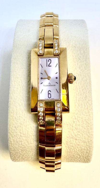 Pre-owned Jaeger LeCoultre Idéale Ladies 18kt Rose gold diamond set Model 4602184