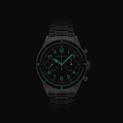 Montblanc 1858 Automatic Chronograph 0 Oxygen - Steel - Ceramic - Green - Montblanc® US MB133298