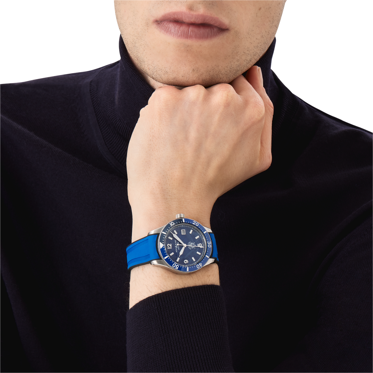 Montblanc Iced Sea Automatic Date - Steel - Ceramic - Blue - Montblanc® US MB129370