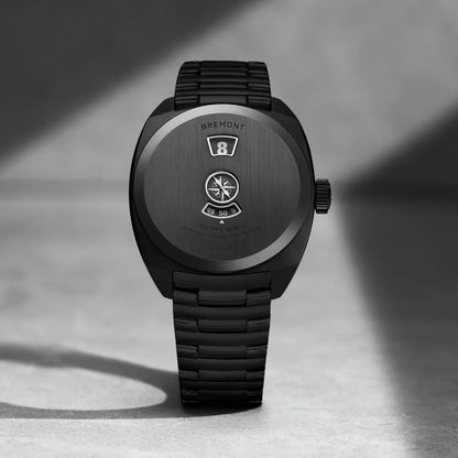Bremont Watches | Mens | Terra Nova Terra Nova 38 Jumping Hour, Stealth Black TN38-JH-DLC-CC-B