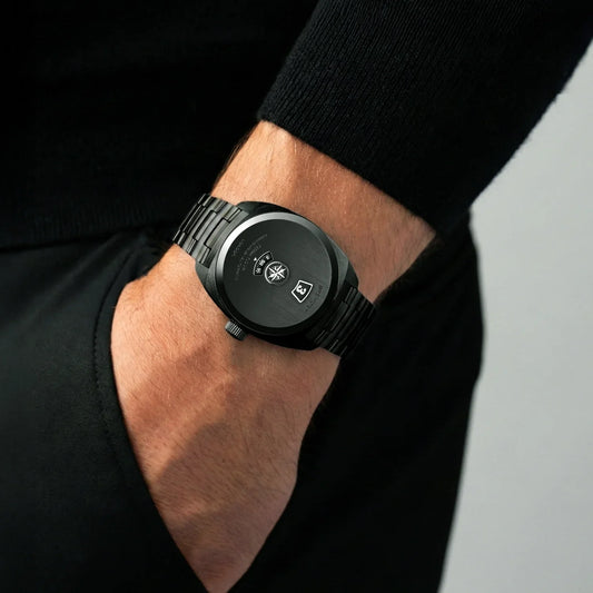 Bremont Watches | Mens | Terra Nova Terra Nova 38 Jumping Hour, Stealth Black TN38-JH-DLC-CC-B