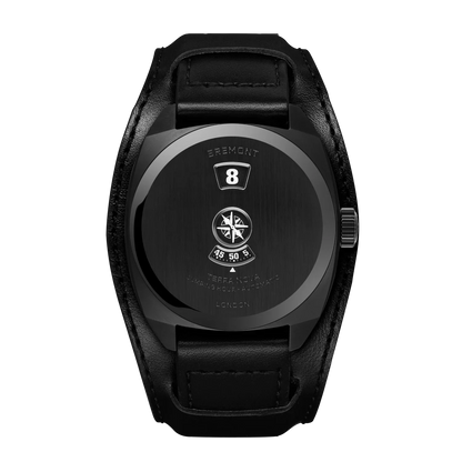 Bremont Watches | Mens | Terra Nova Terra Nova 38 Jumping Hour, Stealth Black TN38-JH-DLC-CC-L-S