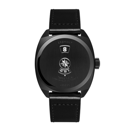 Bremont Watches | Mens | Terra Nova Terra Nova 38 Jumping Hour, Stealth Black TN38-JH-DLC-CC-L-S