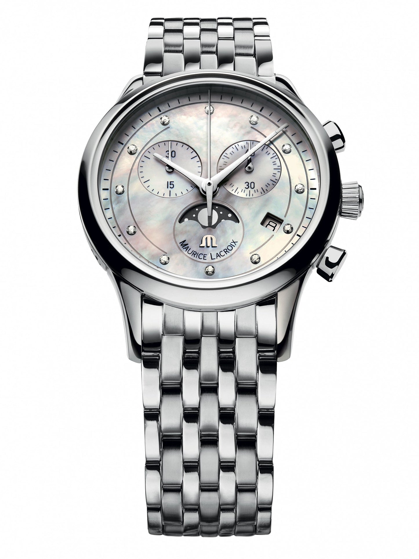 Maurice Lacroix Les Classiques Chronographe Phases De Lune Ladies LC1087-SS002-160-1