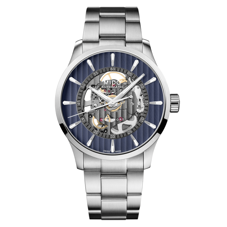 Mido Multifort Skeleton Vertigo M0384361104100