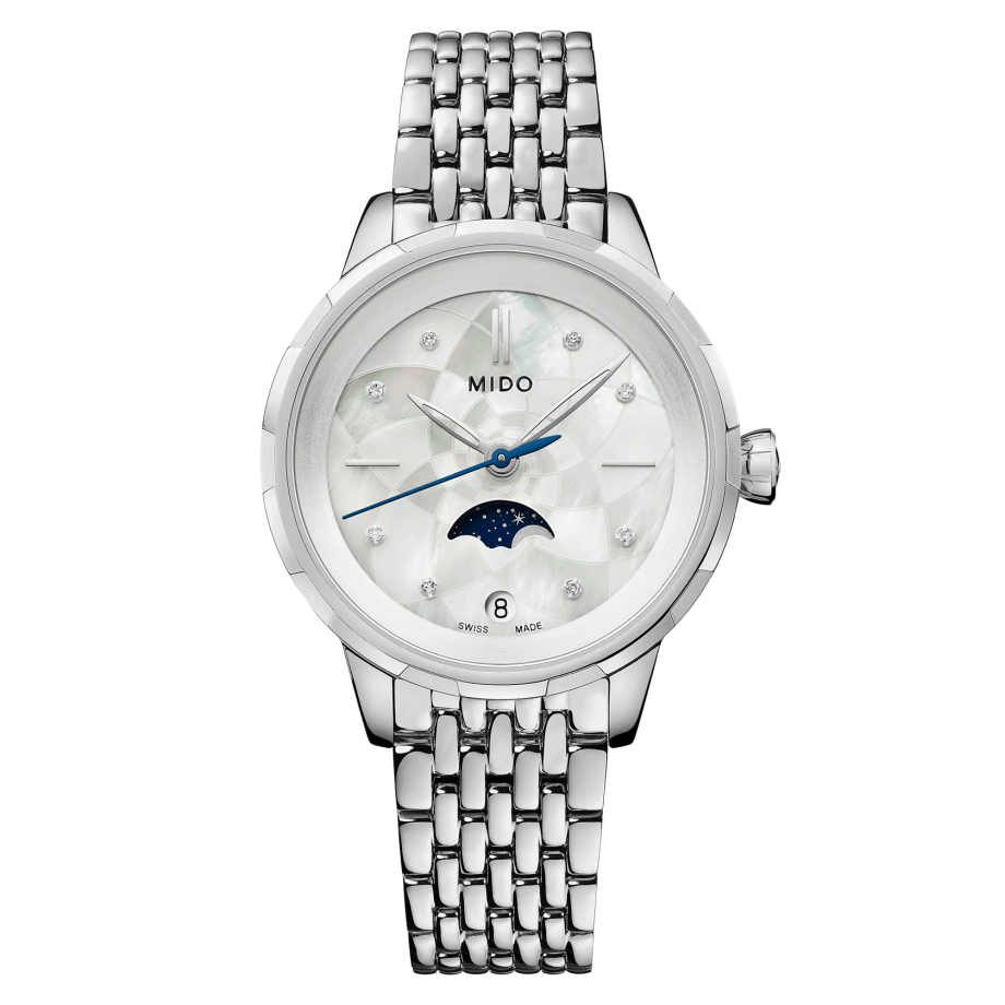 Mido Rainflower Moonphase Quartz M0430231110600