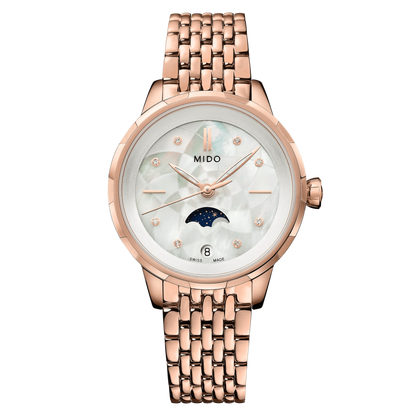 Mido Rainflower Moonphase Quartz M0430233310600