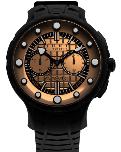 N.O.A. MMTH MM MMTH ORO NERO Automatic Chronograph PVD Black Rose Gold