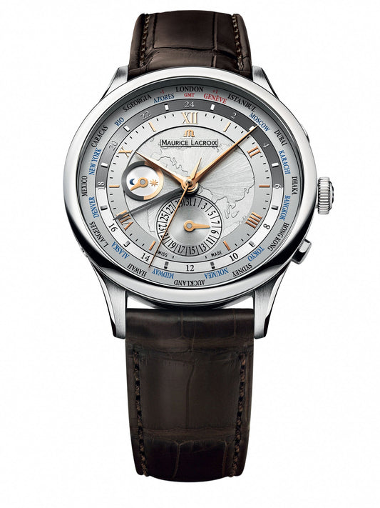 Maurice Lacroix Masterpiece Worldtimer Automatic Men's Watch MP6008-SS001-110-1