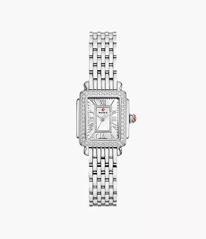 Michele Deco Madison Mini Diamond Stainless Steel Watch MWW06D000171