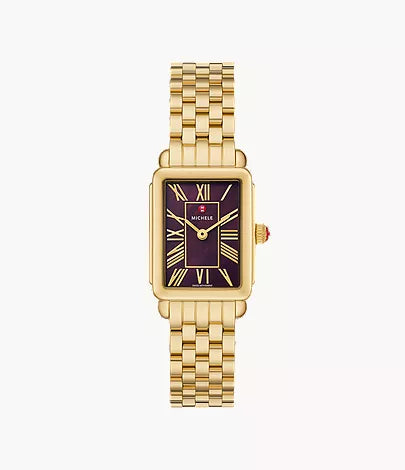 Michele Deco Park 18K Gold-Plated Watch MWW06E000147