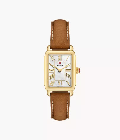 Michele Deco Park 18K Gold-Plated Watch MWW06E000150